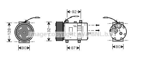 Compresor, climatizare VLAK030 AVA QUALITY COOLING