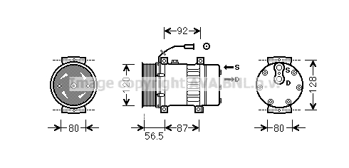 Compresor, climatizare VLAK062 AVA QUALITY COOLING