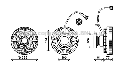 Cupla, ventilator radiator VLC056 AVA QUALITY COOLING