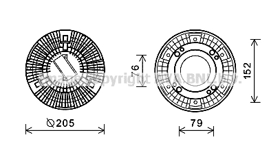 Cupla, ventilator radiator VLC058 AVA QUALITY COOLING