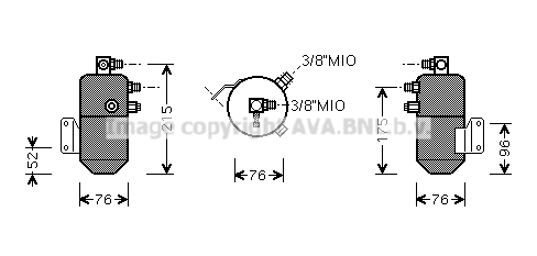 Uscator,aer conditionat VLD031 AVA QUALITY COOLING
