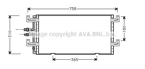 Condensator, climatizare VN5145 AVA QUALITY COOLING