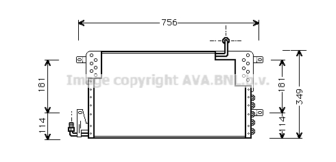 Condensator, climatizare VN5161 AVA QUALITY COOLING