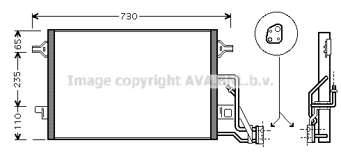 Condensator, climatizare VN5190 AVA QUALITY COOLING