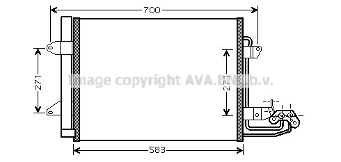 Condensator, climatizare VN5211D AVA QUALITY COOLING