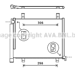 Condensator, climatizare VNA5327D AVA QUALITY COOLING