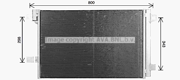 Condensator, climatizare VN5437D AVA QUALITY COOLING