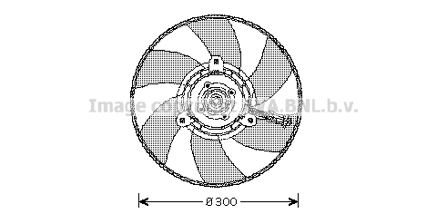 Ventilator, radiator VN7517 AVA QUALITY COOLING