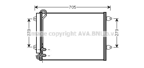 Condensator, climatizare VNA5225D AVA QUALITY COOLING