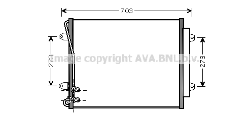 Condensator, climatizare VNA5226D AVA QUALITY COOLING