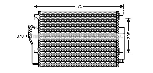 Condensator, climatizare VNA5277D AVA QUALITY COOLING