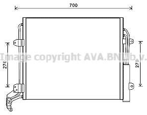 Condensator, climatizare VNA5324D AVA QUALITY COOLING