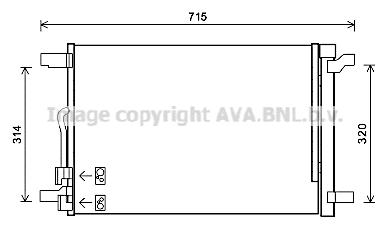 Condensator, climatizare VNA5335D AVA QUALITY COOLING