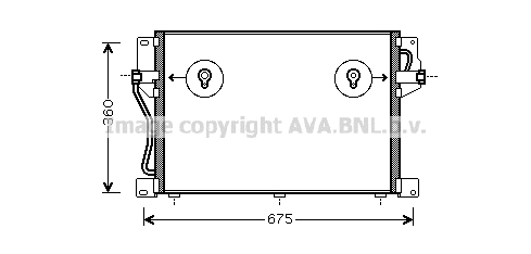 Condensator, climatizare VO5077 AVA QUALITY COOLING