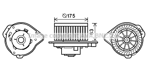 Ventilator, habitaclu VO8174 AVA QUALITY COOLING