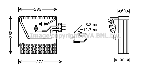 Evaporator,aer conditionat VOV111 AVA QUALITY COOLING