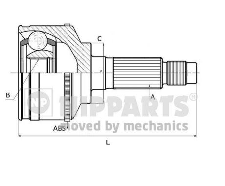 Set articulatie, planetara J2820500 NIPPARTS