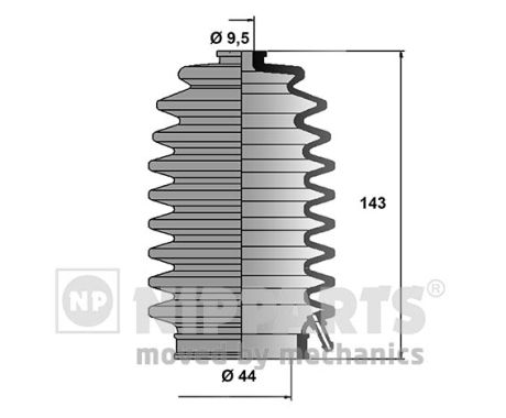 Ansamblu burduf, directie J2844002 NIPPARTS