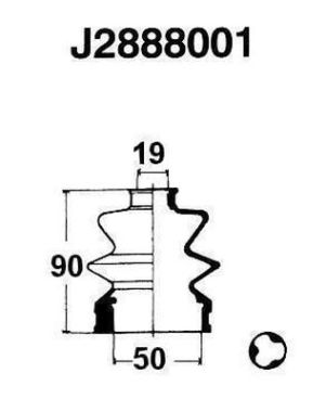 Ansamblu burduf, articulatie planetara J2888001 NIPPARTS