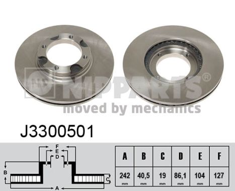 Disc frana J3300501 NIPPARTS