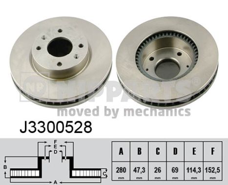 Disc frana J3300528 NIPPARTS