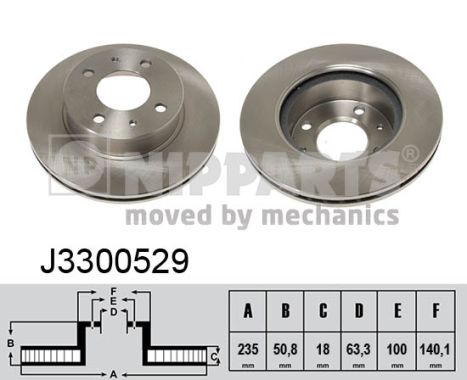 Disc frana J3300529 NIPPARTS