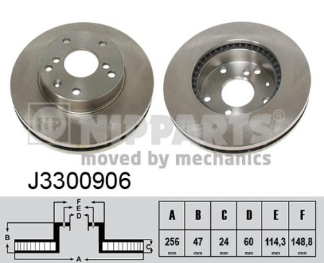 Disc frana J3300906 NIPPARTS