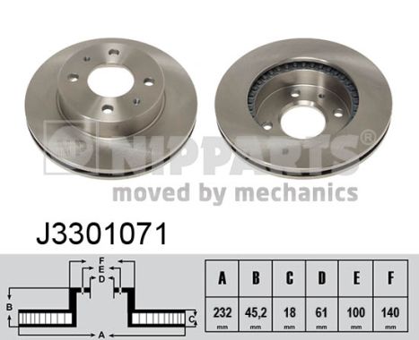 Disc frana J3301071 NIPPARTS