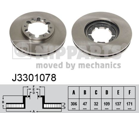 Disc frana J3301078 NIPPARTS