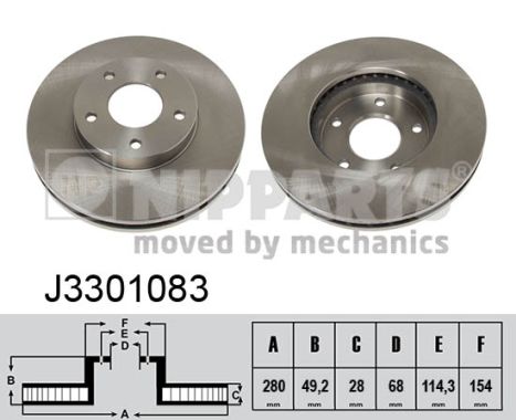 Disc frana J3301083 NIPPARTS