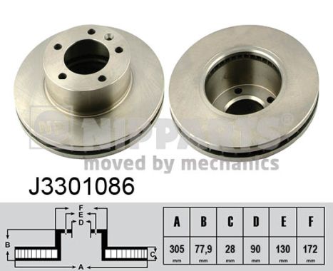 Disc frana J3301086 NIPPARTS