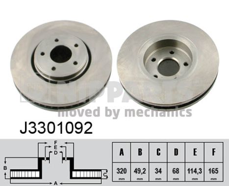 Disc frana J3301092 NIPPARTS