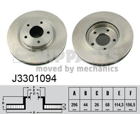 Disc frana J3301094 NIPPARTS