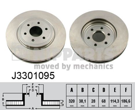 Disc frana J3301095 NIPPARTS