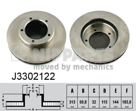 Disc frana J3302122 NIPPARTS