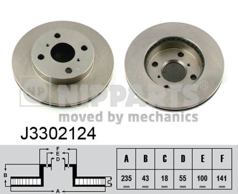 Disc frana J3302124 NIPPARTS