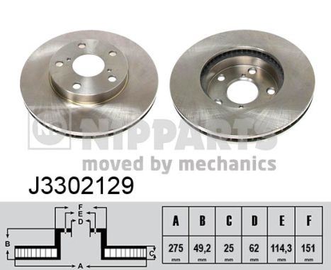 Disc frana J3302129 NIPPARTS