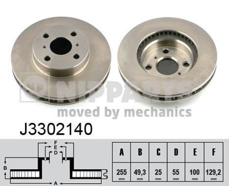 Disc frana J3302140 NIPPARTS