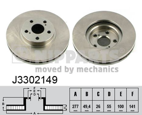 Disc frana J3302149 NIPPARTS