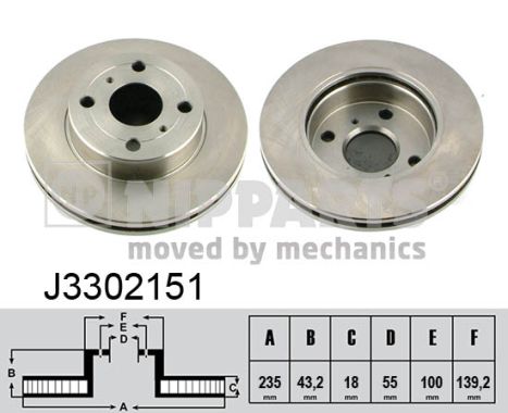 Disc frana J3302151 NIPPARTS