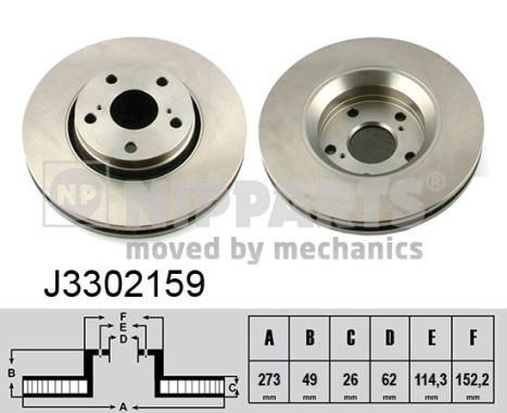 Disc frana J3302159 NIPPARTS