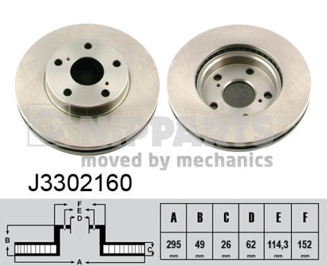 Disc frana J3302160 NIPPARTS