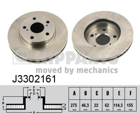 Disc frana J3302161 NIPPARTS