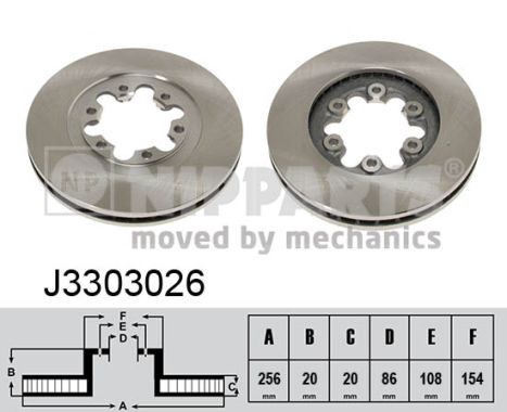 Disc frana J3303026 NIPPARTS