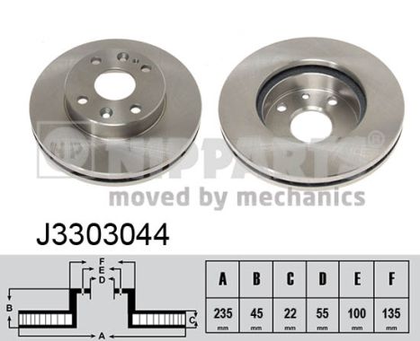 Disc frana J3303044 NIPPARTS