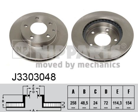 Disc frana J3303048 NIPPARTS