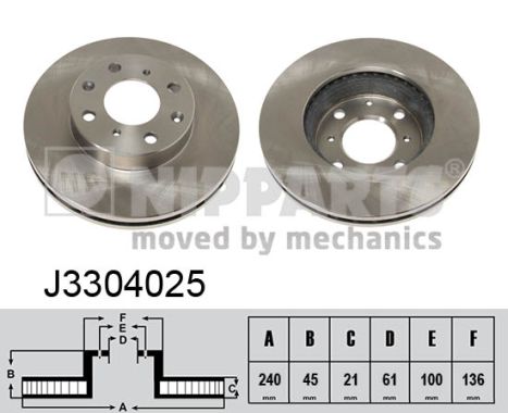 Disc frana J3304025 NIPPARTS