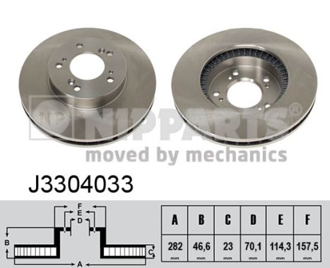 Disc frana J3304033 NIPPARTS