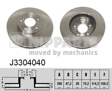 Disc frana J3304040 NIPPARTS