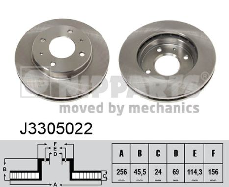 Disc frana J3305022 NIPPARTS